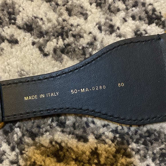 Christian Dior Embroidered Canvas Leather Blanc/Bleu size 80 - Picture 8 of 8